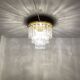 Large Brass Chandelier by Glashütte Limburg