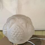 Lampe art déco aux hortensias