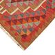 Turkish Handwoven Vintage Herki Kilim 96 cm x 348 cm