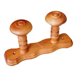 Double wooden hook