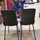 Duo chairs fantasia grises - vintage 1960