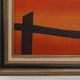 Mid-century Modern painting by Mia Duprez, Belgium, 1970