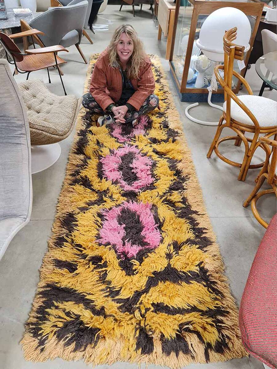 fluffy runner carpet