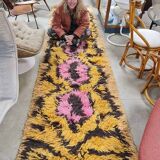 fluffy runner carpet