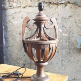 Pied de lampe en bois H56