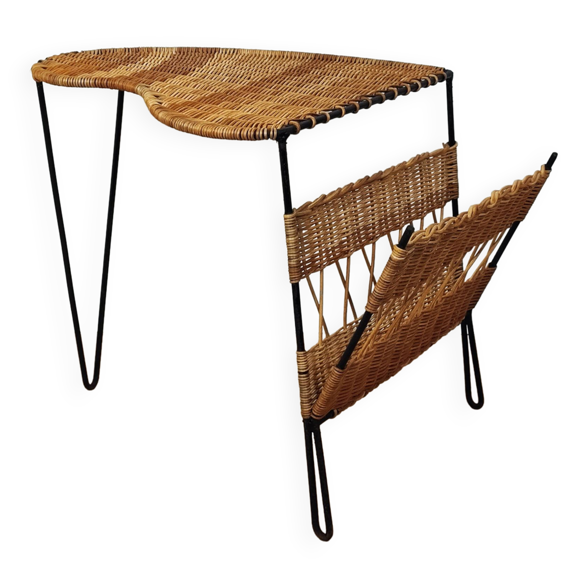 Table d'appoint porte-revues