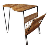 Magazine rack side table