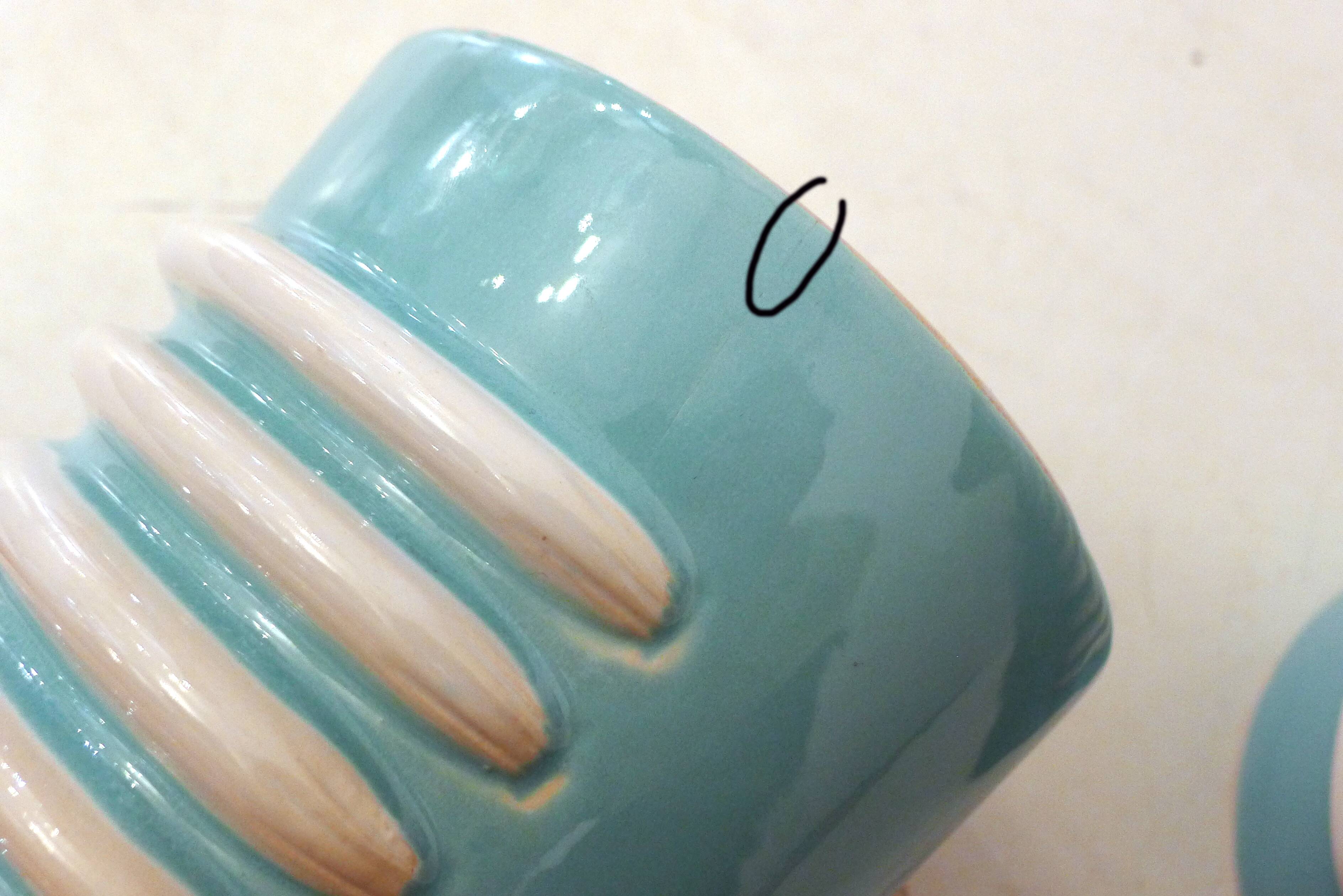 Paire de grands vases Art Déco 1940' Saint-Clément (H 25,5 cm)