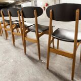 Set of 6 chairs Scandinavian oval back