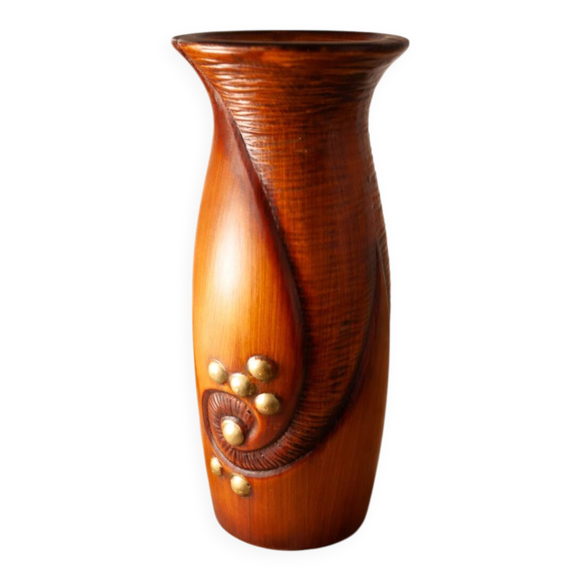 Vase collaboration between G de Bryun and Atelier Dubois at Bouffioulx.