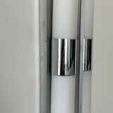Vintage chrome and opaline metal wall light, Germany 1960