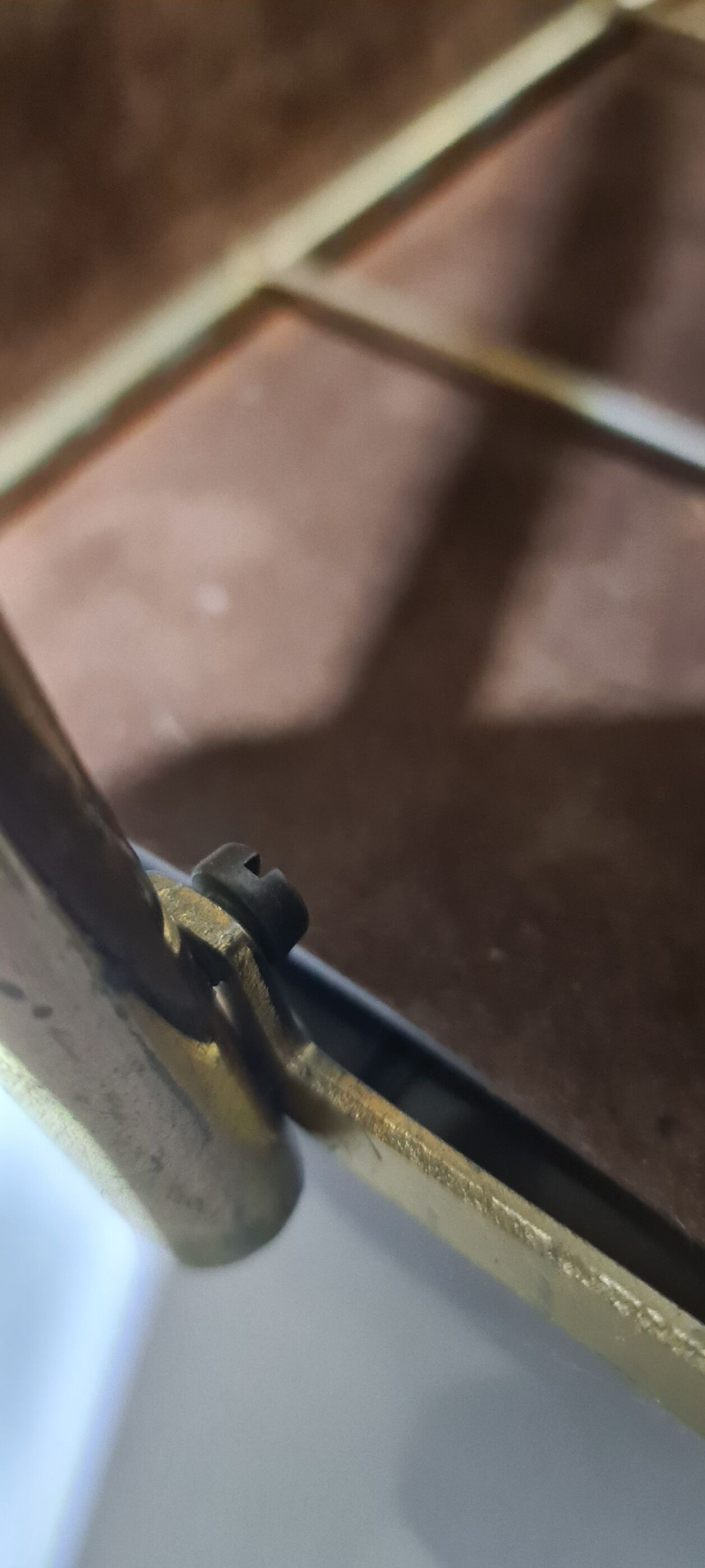 Vintage metal magazine holder