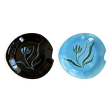 Pair of Gabriel Fourmaintraux plates