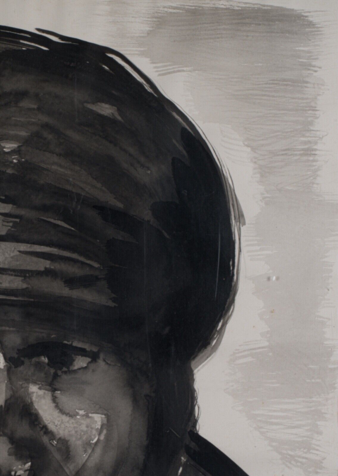 Gouache by Miuiu Muier Portrait of Bedouin Sahara XXth