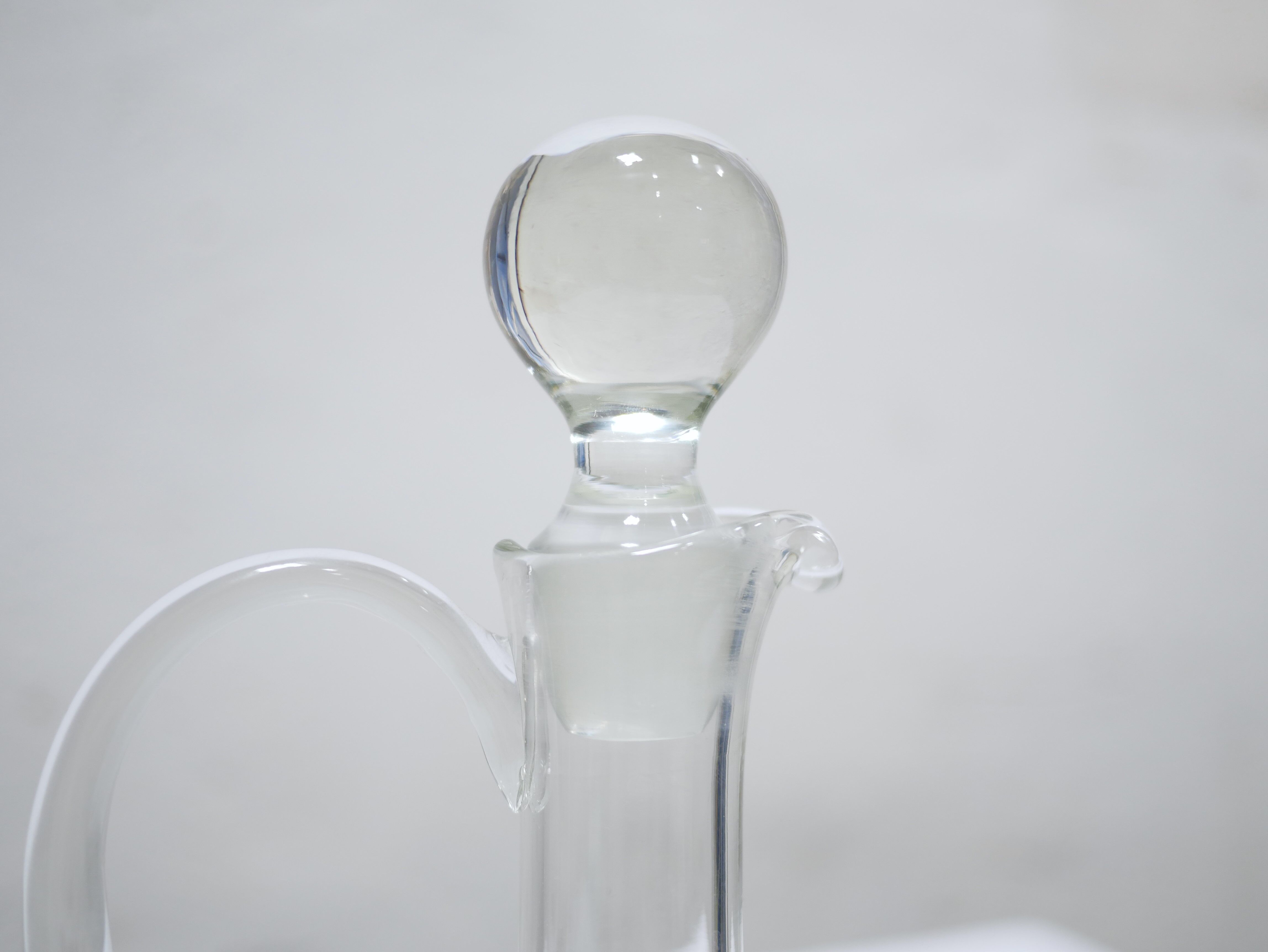 Carafe à décanter vintage en verre soufflé