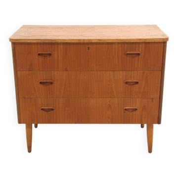 Scandinavian teak chest of drawers, Sweden, 1950