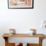 Old wall or standing shelf in solid pine