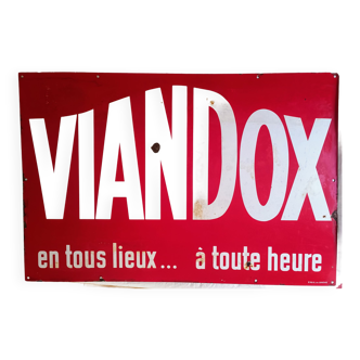 Large Viandox advertising plate