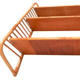 Modular vintage rattan shelf