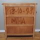 Bookcase in raw oak