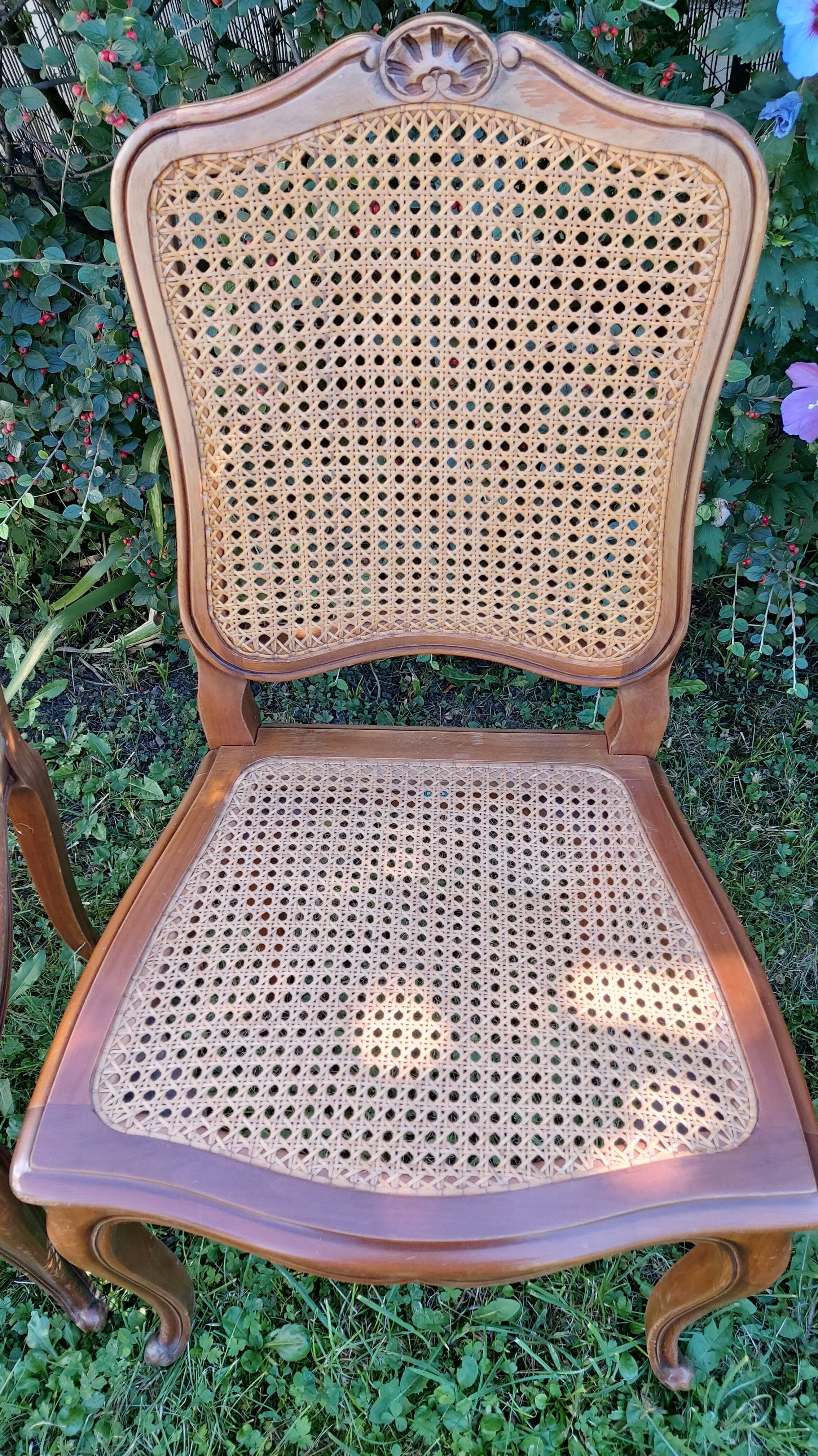 set of 4 regency style chairs