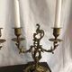 Pair of candlesticks in chiseled bronze and gilded 19th century France