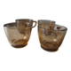 4 Vintage faceted coffee cups Duralex France