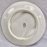 Set of 6 old Onnaing barbotine asparagus plates