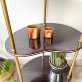 Bean shelf in formica and brass 50s/60s