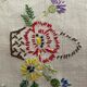 Two hand-embroidered placemats 30x20cm