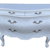 Vend commode bordelaise et 2 chevets en noyer massif 4 tiroirs de style louis XV