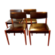 Lot 4 Scandinavian chairs Zetel Behaagt vintage 70s