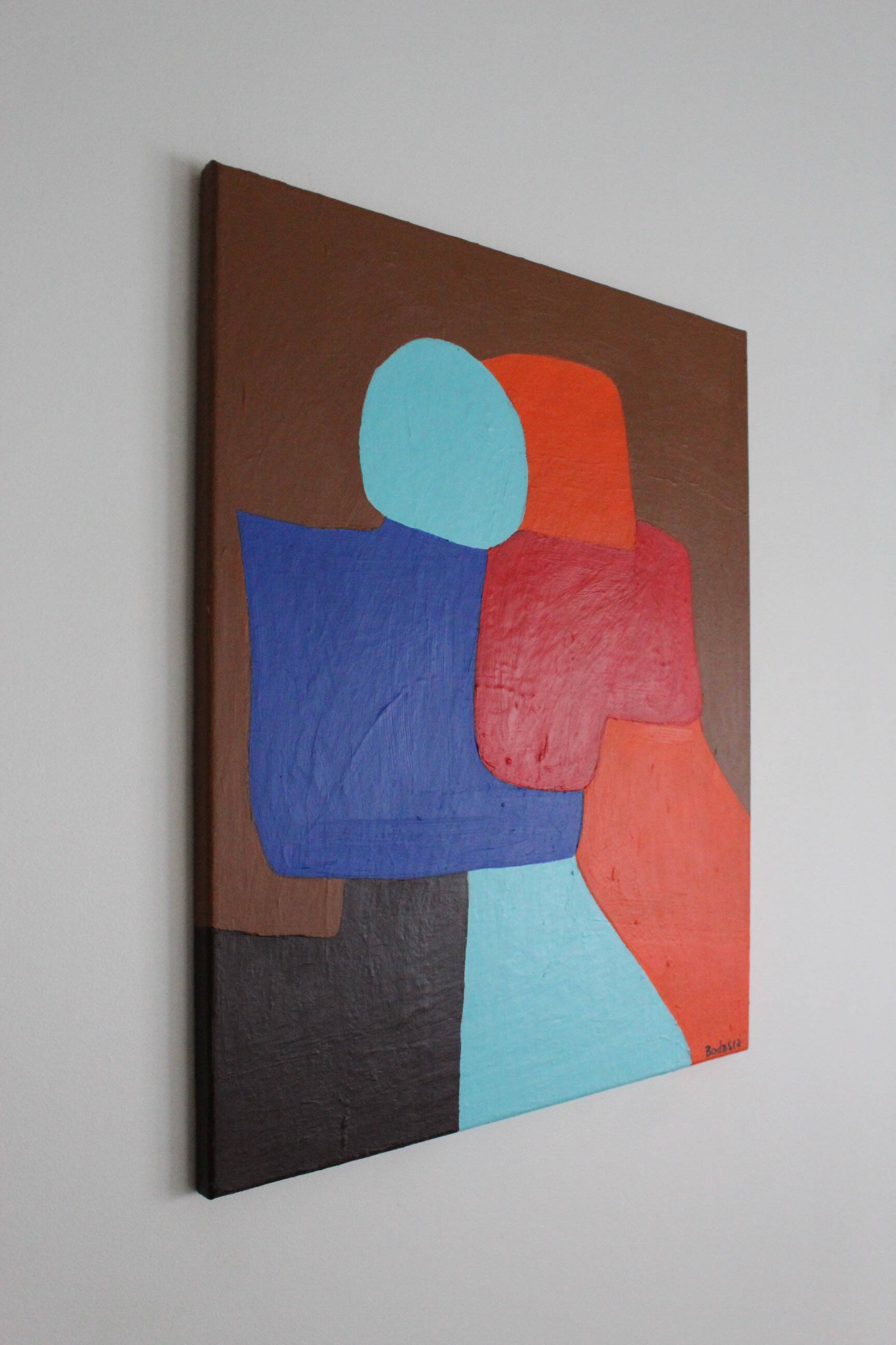 A hug original painting on stretched canvas 65x54cm