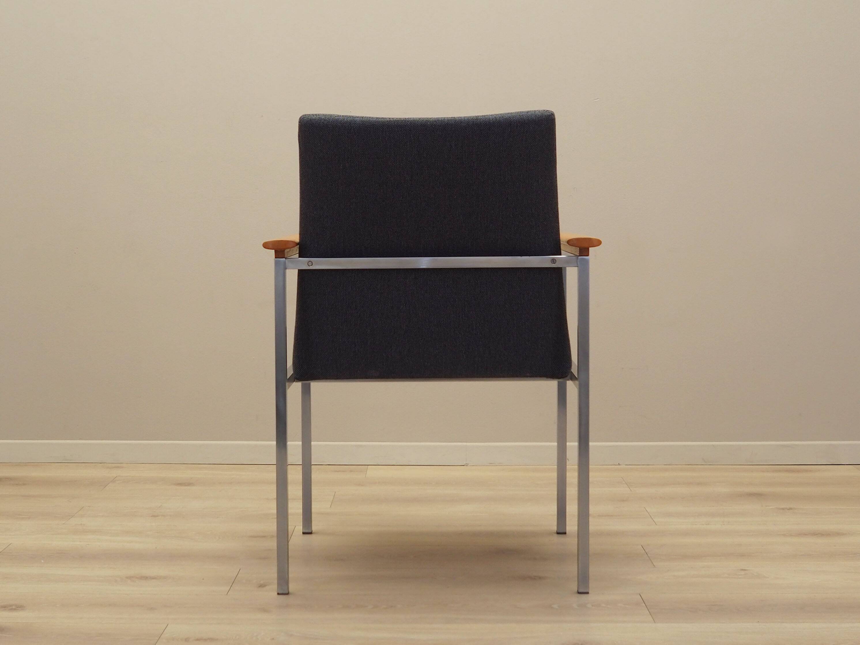 Grey armchair, Danish design, 1960s, designer: Sigvard Bernadotte, manufact