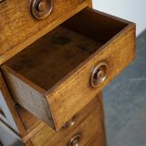 English oak apothecary cabinet 1930s