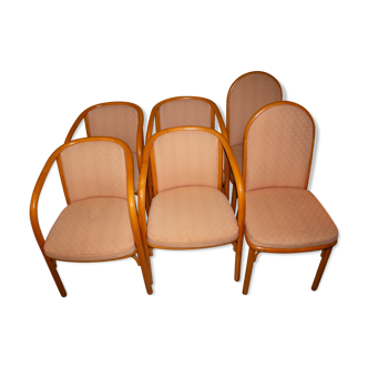 Lot de fauteuil et chaises Baumann