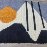 Traditional handwoven Berber rug, size 100 x 200 cm