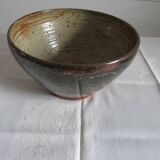 Large vernide sandstone bowl (by a ceramic potter)