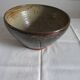 Large vernide sandstone bowl (by a ceramic potter)