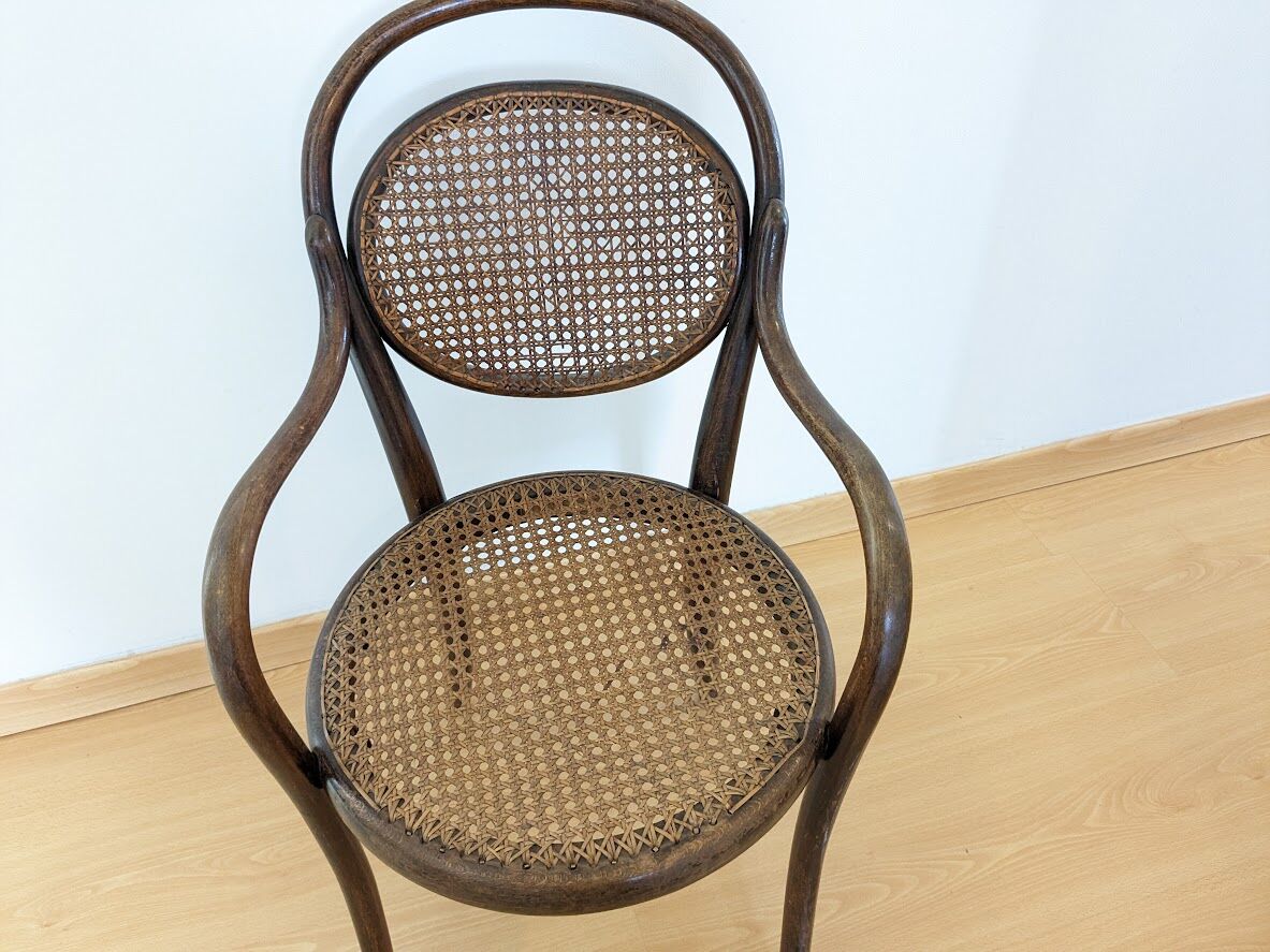 Armchair thonet child curve and rare canning