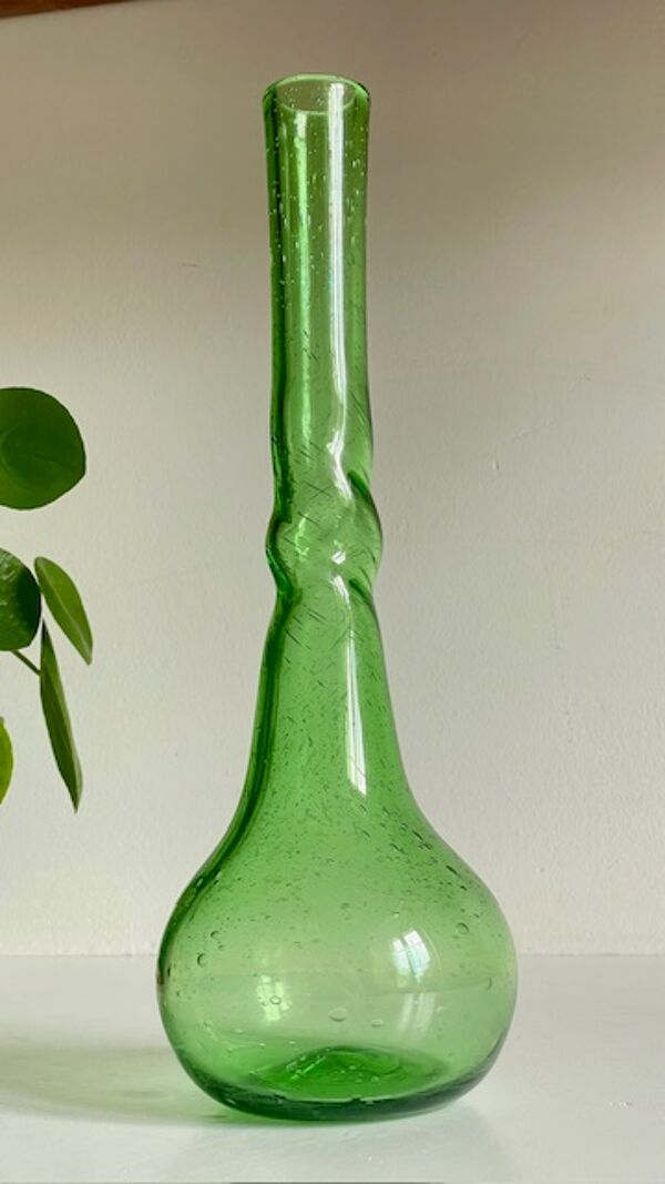 Vase soliflore verrerie biot vintage