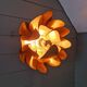 Gold metal floral wall light, 1960-70.