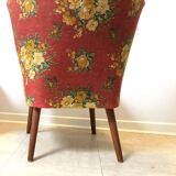 Floral cocktail armchair, 1970