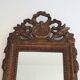 Louis XVI style mirror in patinated and gilded wood