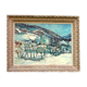 Paysage de neige et montagne signé Fraass