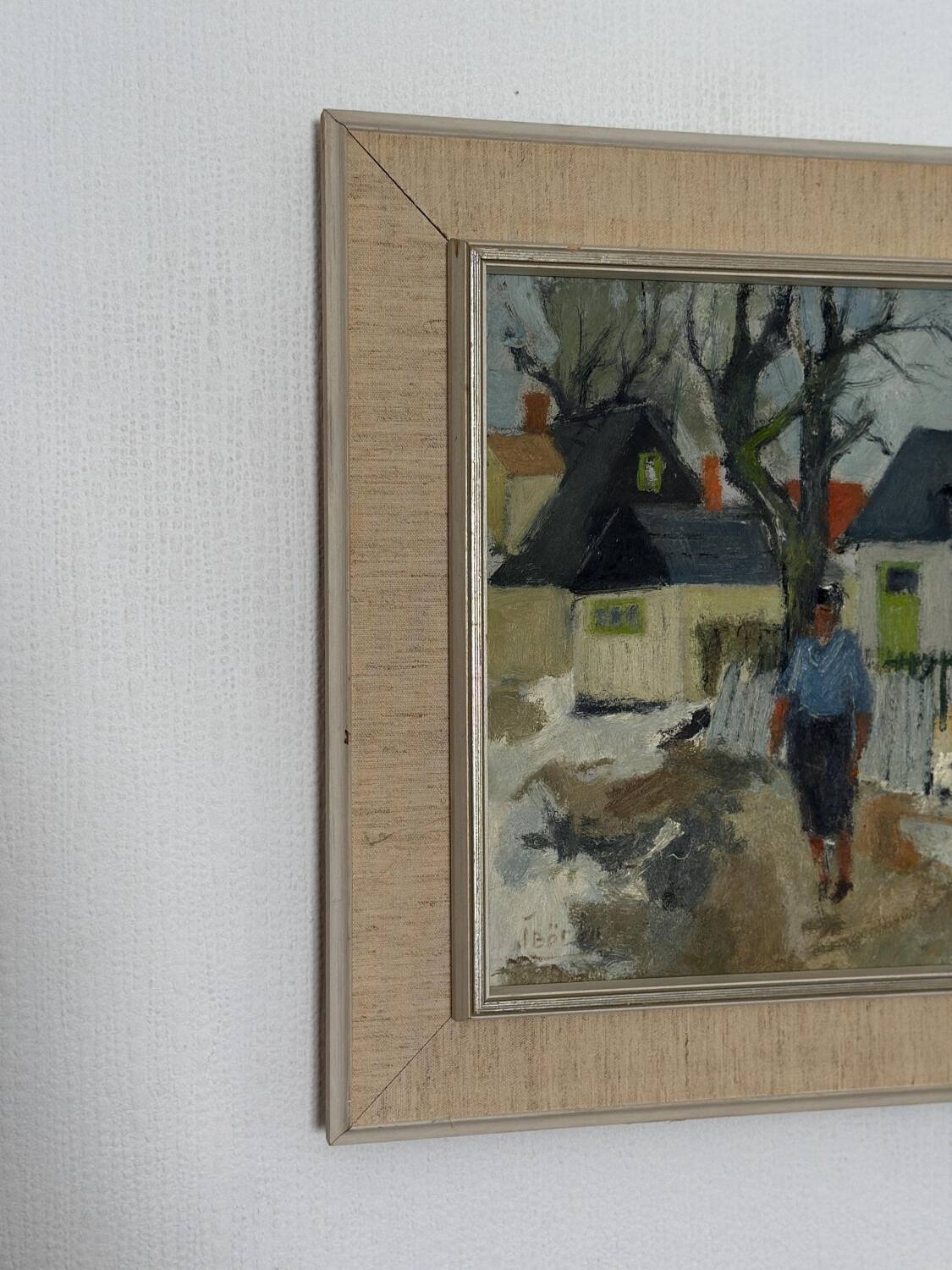 Swedish Oil on Panel – “Street ” by JOHN BÖRÉN