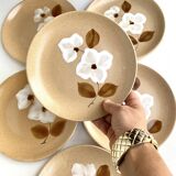 Stoneware dessert plates