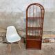 Vintage 70s rattan library