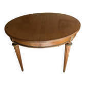 Table(diamètre 110 ) style  louis xvi  merisier
