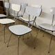 Lot de 6 chaises en Formica gris et blanc